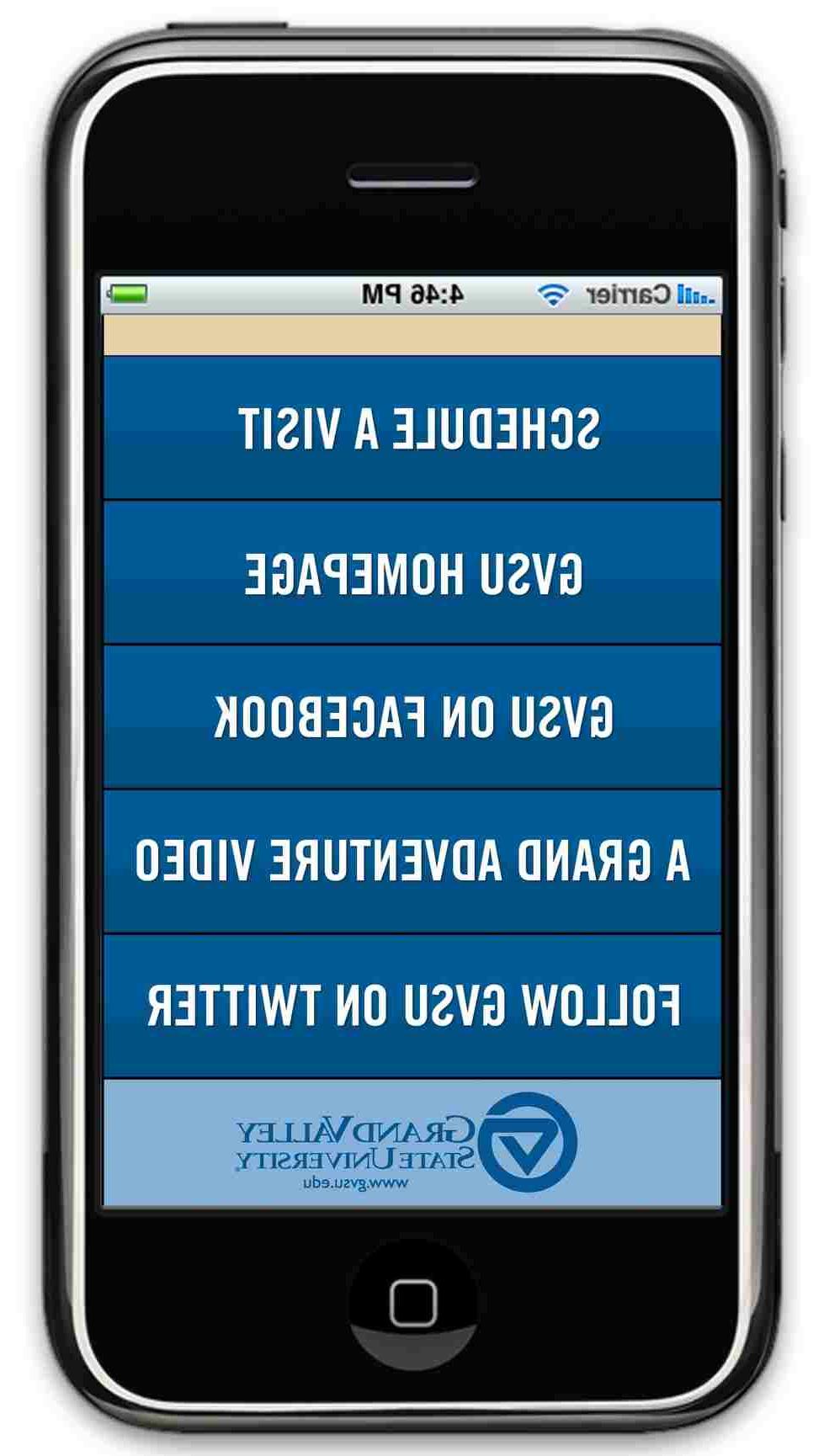 Home Menu Page of App Example